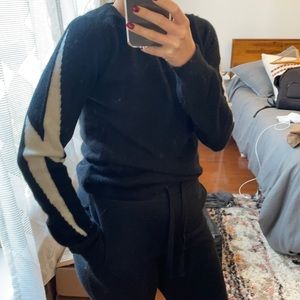 Cashmere Black Sweater w Lighting Design